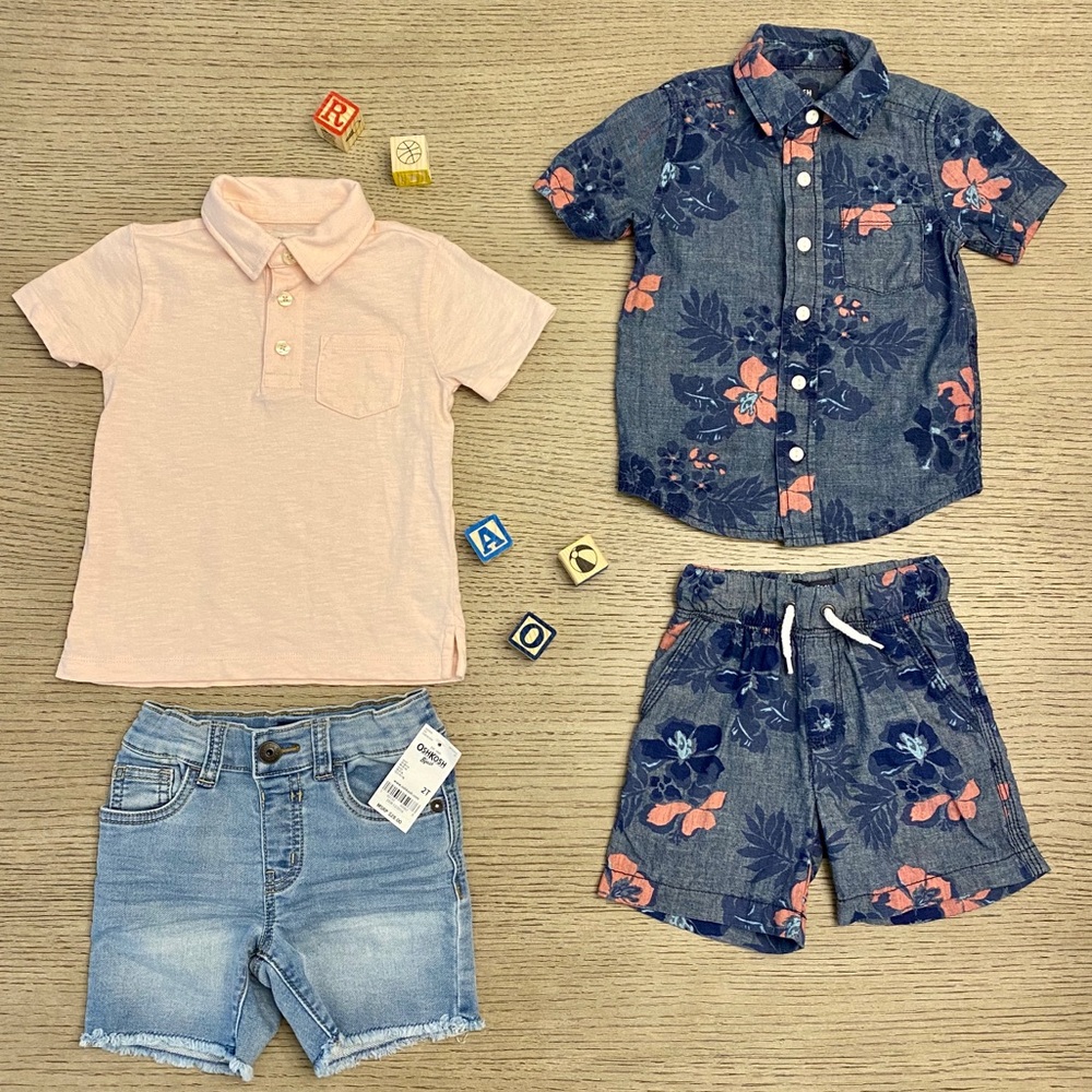 Black, Coral, Blue Summer Capsule Collection 2T.